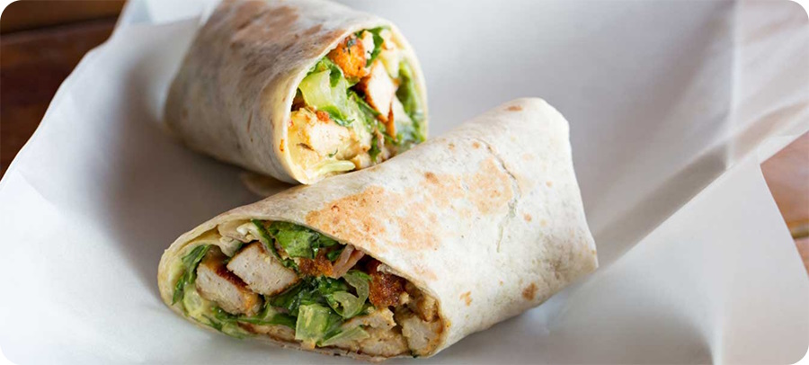 chicken caesar wrap