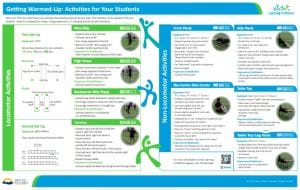 Getting Warmed Up Activities for Students - pdf screenshot